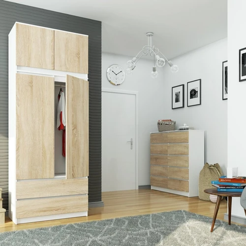 Spintos su GTV ritinėliais ir natūraliu ąžuolo dizainu