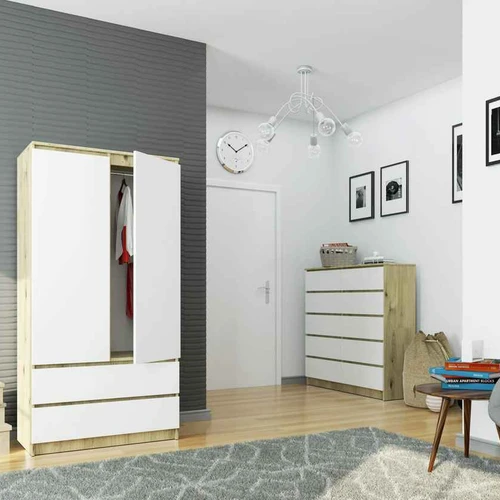 Spinta S90, 2 durys, 2 stalčiai, įvairių spalvų, 90 × 180 × 51 cm - Spintos, spintelės