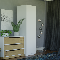 Stilinga spinta su ABS plastiko apvadais ir 180 cm aukščio