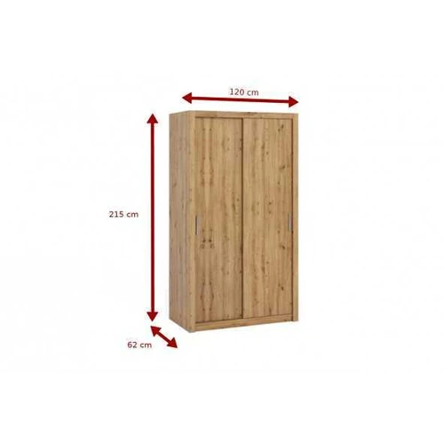 Erdvi spinta su stumdomomis durimis, 120x215x62 cm