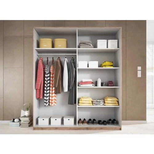 Moderni spinta su veidrodžiu ir bėgeliais, 220x210x61 cm