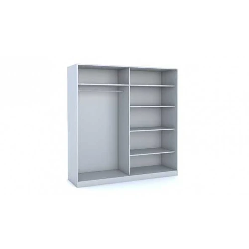 Moderni spinta su juodu stiklu ir ąžuolo dekoro