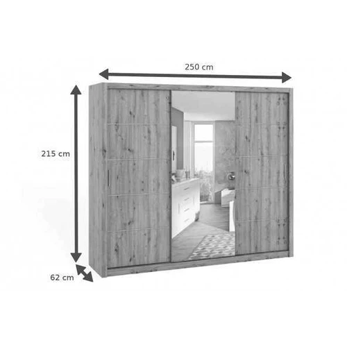 Moderni spinta su stiklo priekiu ir ąžuolo karkasu