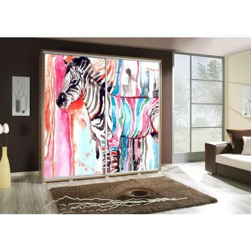 Spinta su stumdomomis durimis PENELOPA 205 ZEBRA