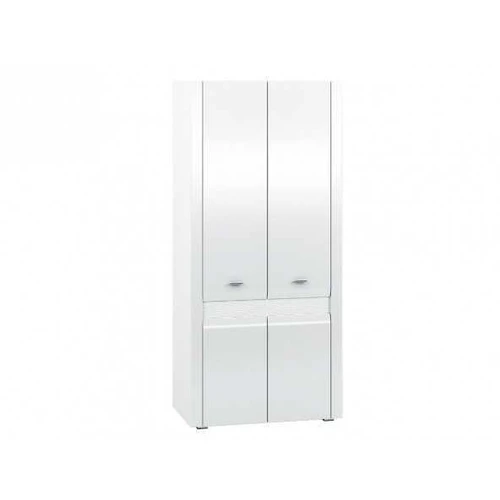 Spinta su varstomomis durimis ERKO ER01 92 balta blizgi