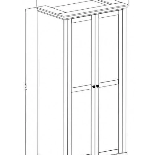 Stilinga spinta su 62 cm gylio – žalios ir ąžuolinės spalvos