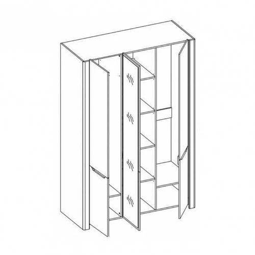 Plati 140 cm spinta su išfrezuotomis rankenomis
