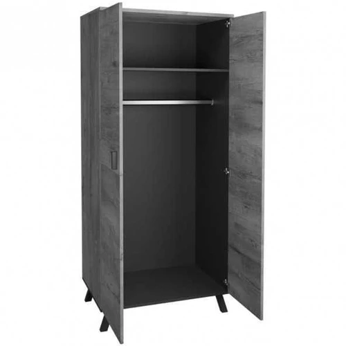 Ąžuolo Lefkas ir juodos spalvos spinta