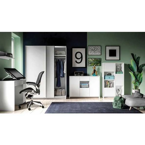 Didelė spinta 151x200x62 cm balta