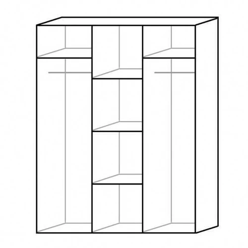 Stilinga didelė spinta 150 cm pločio