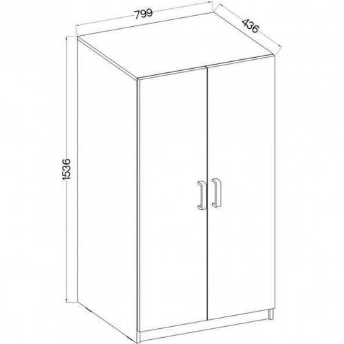 Moderni spinta su laminuota plokšte ir PVC kraštine