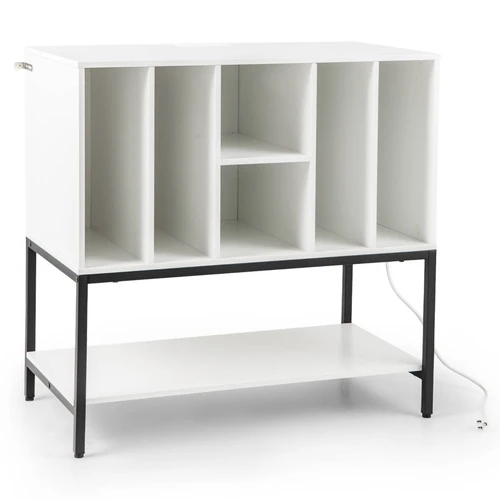 Spintelė 80x45x79,5cm., baltos/juodos spalvos