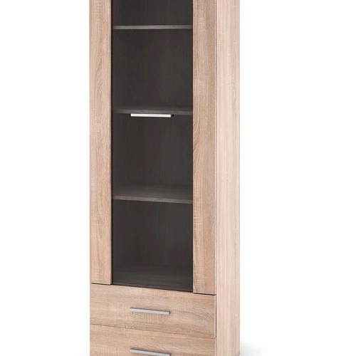 Balta stiklo spinta su ABS kraštais, 60x40x200 cm