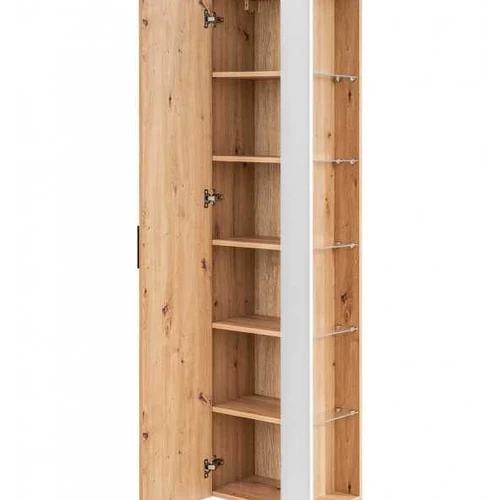 Stilinga spinta „Artisan“ – ąžuolo ir baltos spalvos derinys