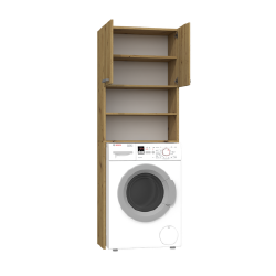 Erdvi spintelė su 2 lentynomis ir PVC kraštų apdaila