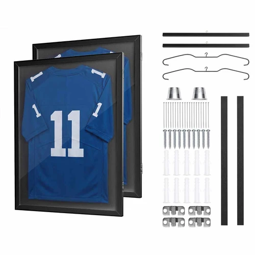 Sportinių marškinėlių vitrina VEVOR ZSK-312-C, vertikali, 2 vnt, 79,5 × 59 × 4 cm