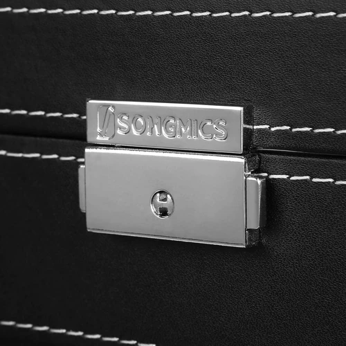 Tvarkingas laikrodžių laikymas su skaidriu stiklu