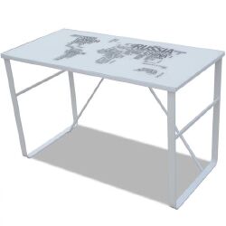 Stačiakampis Darbo Stalas su Žemėlapio Imitacija - Darbo stalai