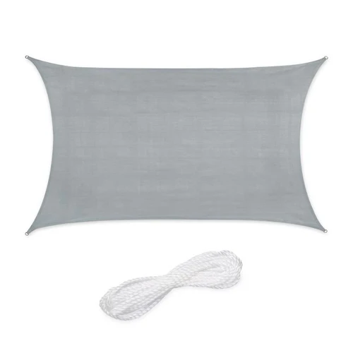 Stačiakampis tentas nuo saulės 300x200cm., pilkos spalvos