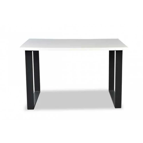 Modernus stalviršis juodomis metalinėmis kojomis