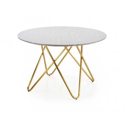 Stalas BONELLO pelenų marmuras / auksas