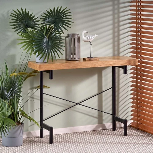 Modernus stalas su MDF ir faneros deriniu