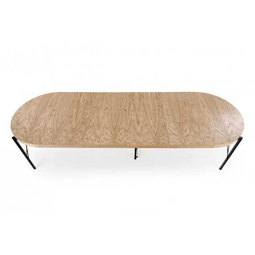 Aukštos kokybės MDF ir ąžuolo faneros stalas su plieniniu pagrindu