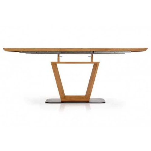 Laminuotas MDF stalas su milteliniu plienu, 160-220 cm