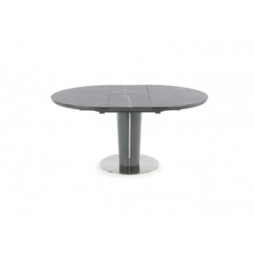 Praktiškas stalas su pelenų marmuru ir lakuotu MDF pagrindu