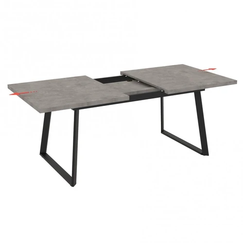 Išskleidžiamas stalas LAVINIA su tekstūruotu laminatu