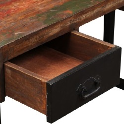 Stalas su 2 stalčiais, perdirbtos medienos masyvas, 120x50x76cm - Darbo stalai