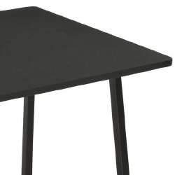 Stalas su lentyna, juodos spalvos, 102x50x117cm - Darbo stalai