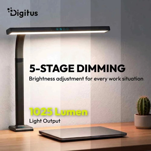 Stalinė LED lempa Digitus DA-90490, Juoda - Staliniai šviestuvai