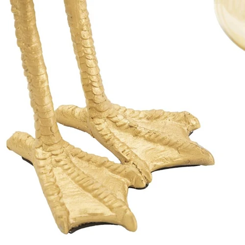 Stalinė lempa Flamingo, 1 šviesos šaltinis, Auksinė, 13 × 39,5 × 11,5 cm - Staliniai šviestuvai