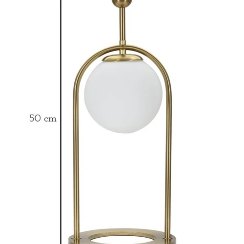 Stalinė lempa Glamy Arc, 1 šviesos taškas, 21 × 50 × 21 cm - Staliniai šviestuvai