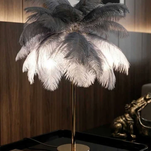 Stalinė lempa Palm, 2 šviesos šaltiniai, 40 × 55 × 40 cm - Staliniai šviestuvai