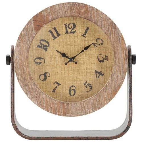 Stalinis laikrodis Round, Rudas, 23,5 × 24 × 7 cm