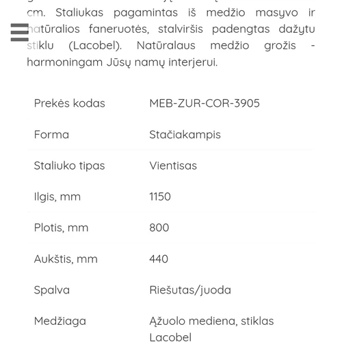 Kokybiški ir tvirti baldai iš ąžuolo masyvo