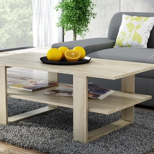 Ąžuolo (sonoma) spalvos stalas su moderniu dizainu