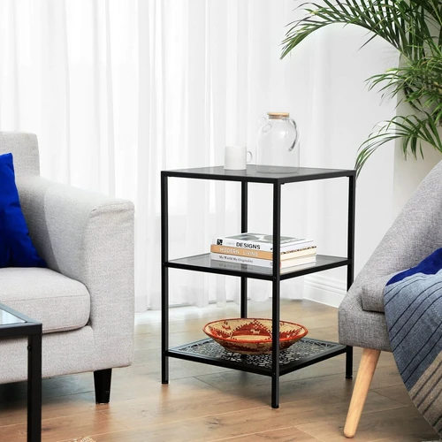 Dekoratyvus staliukas prie sofos ar lovos