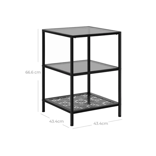 Modernus staliukas su grūdintu stiklu