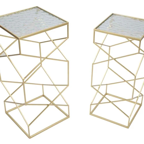 Staliukų komplektas, 2 vnt, 31,5 × 68 × 31,5 cm ir 25 × 64 × 25 cm - Konsolės