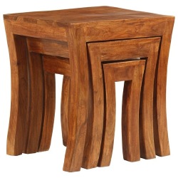 Staliukų komplektas, 50x35x50cm, rudas - Žurnaliniai (kavos) staliukai