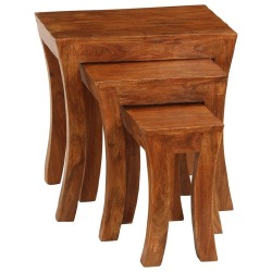 Staliukų komplektas, 50x35x50cm, rudas - Žurnaliniai (kavos) staliukai