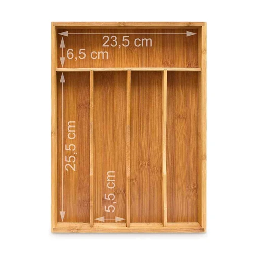 Stalo įrankių padėklas 4,5x25,5x34cm., šviesiai rudos spalvos - Vežimėliai, lentynos, priedai
