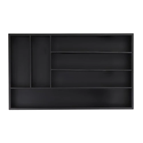 Stalo įrankių padėklas 5x46x28cm., juodos spalvos