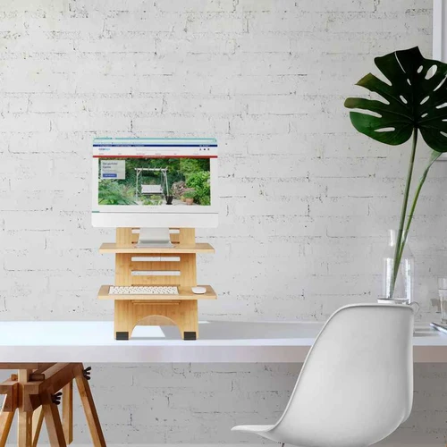 Stalo konverteris Relaxdays 10046347.0, 2 lentynos, 47 × 61 × 61 cm - Darbo stalai