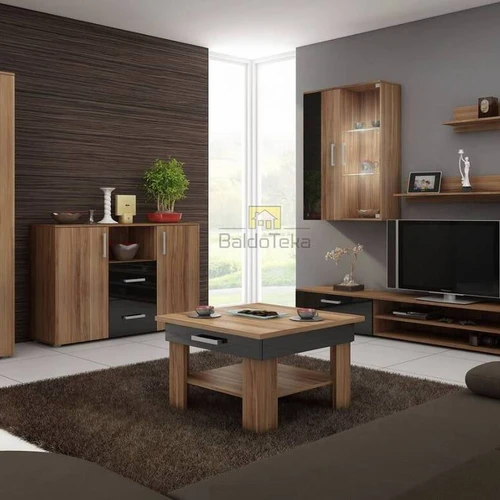 Pakabinamos lentynos, komoda, TV staliukas ir spintelė