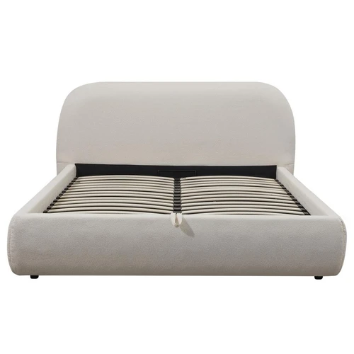 Elegantiška lova su patalynės dėže ir minkštu audiniu