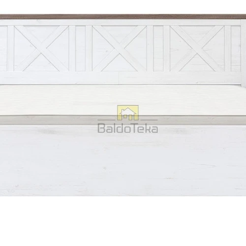 Moderni pušis Anderson/tamsus ąžuolas sonoma spalvos lova